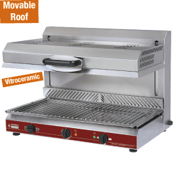 Salamandre vitrocer. plafond mobile 3 foyers