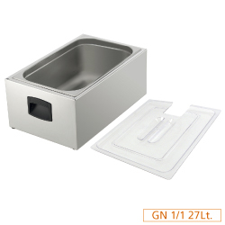 Cuve gn 1/1 pour cuiseur + couvercle
