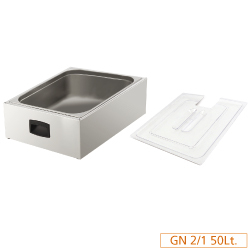 Cuve gn 2/1 pour cuiseur + couvercle