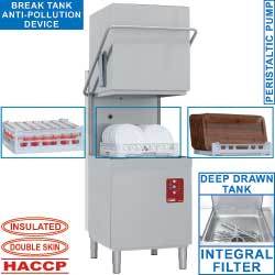 Lave-vaisselle a capot panier 500x500mm + b.t.