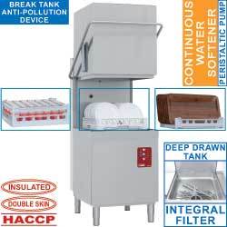 Lave-vaisselle a capot panier 500x500mm + b.t.