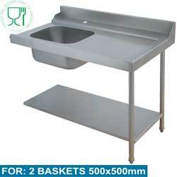Table de prelavage - droite (tous modeles)