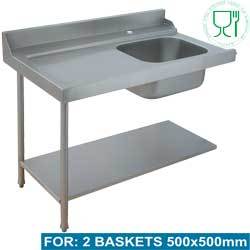Table de prelavage - gauche (tous modeles)