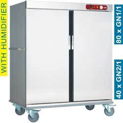 Chariot maintien à temp. pour repas,40gn 2/1