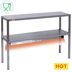 Etagere de chef chauffante 2 niveaux