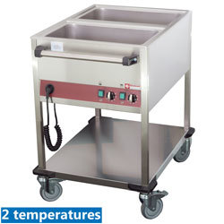 Chariot thermique 2 gn 1/1