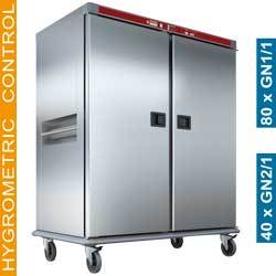 Chariot chauffant pour repas, 40 gn 2/1