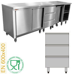 Module patisserie bloc 3 tiroirs 600x400