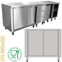 Module patisserie armoire 2 portes couliss