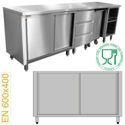 Module patisserie armoire 2 portes couliss
