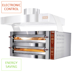 Four electr. 2 chambres 2x 6 pizzas ø350mm