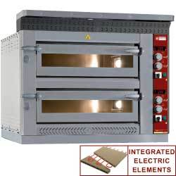 Four electrique a pizzas 2x 6 pizzas 350 mm
